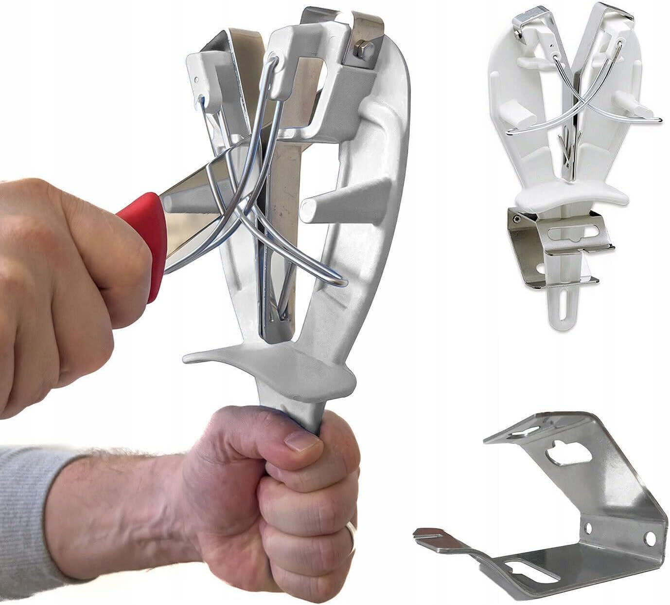 BOBET Stainless Steel Fine Knife Sharpener, White, Sharpener for Kitchen, Ideal for Home & Kitchen Prep Tools image number 4