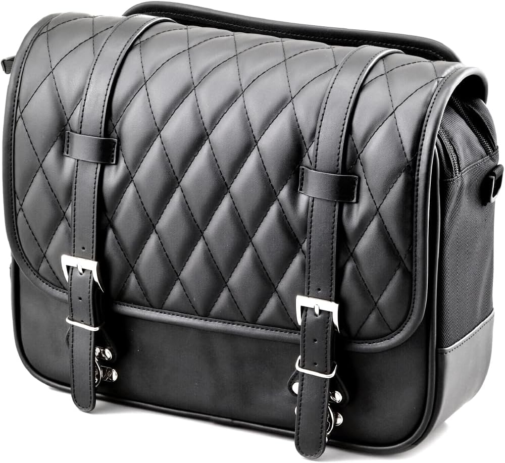 Henly Begins Daytona Motorcycle Side Bag 12L Inner Waterproof Saddle Bag DHS-5 Plain 97092