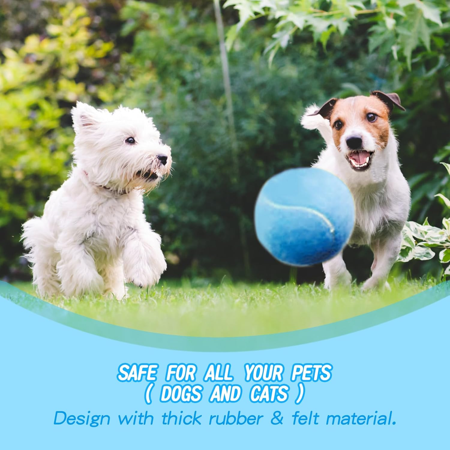 Susu & Wuwu Giant Tennis Ball for Dogs Yellow Big Tennis Ball for Dog Birthday Gift 9.5" Pet Toy Balls for Small/Medium/Large Dogs - Orange image number 5