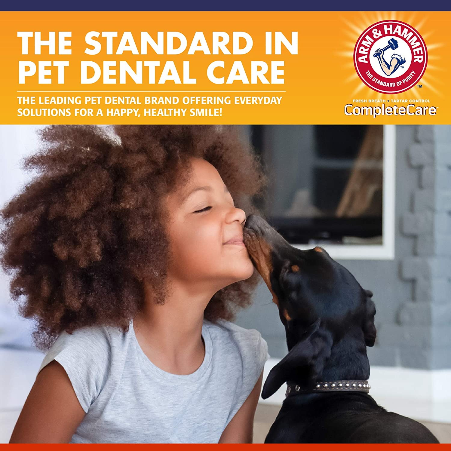 Arm & Hammer Complete Care Dog Dental Kit - Includes: 67.5Gtoothpaste (Chicken), Double Side Toothbrush, Rubber Finger Brush