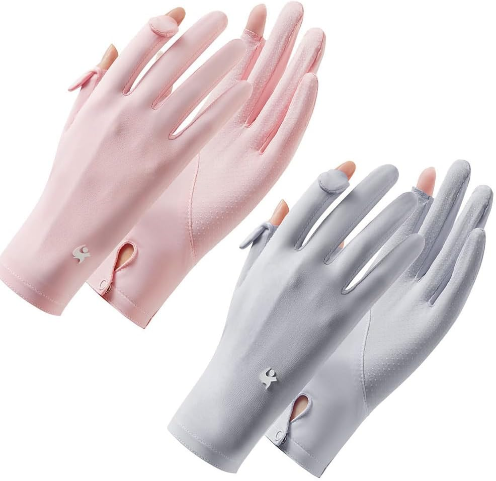 FGSS Summer Sunblock Gloves UV Protection Non-Slip Touchscreen Driving Gloves for Women Cyling Riding Outdoor