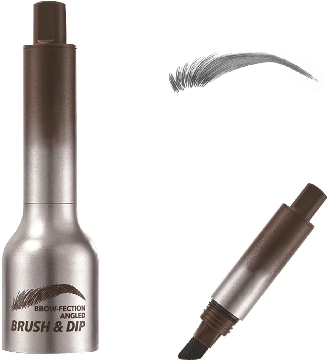 Brow Fection Angled Brush and Dip, Liquid Eyebrow Brush, Long Lasting Waterproof Brow Pen, Smudge Proof Eyebrow Pencils for Eyebrows, Sideburns and Beard /1338 image number 4