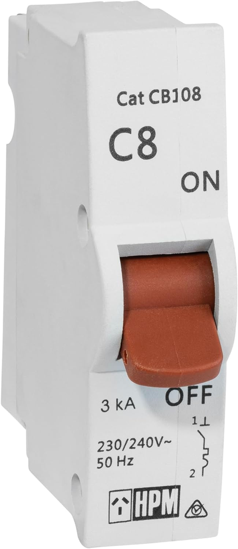 HPM Plug-In Circuit Breaker, 8 A image number 1