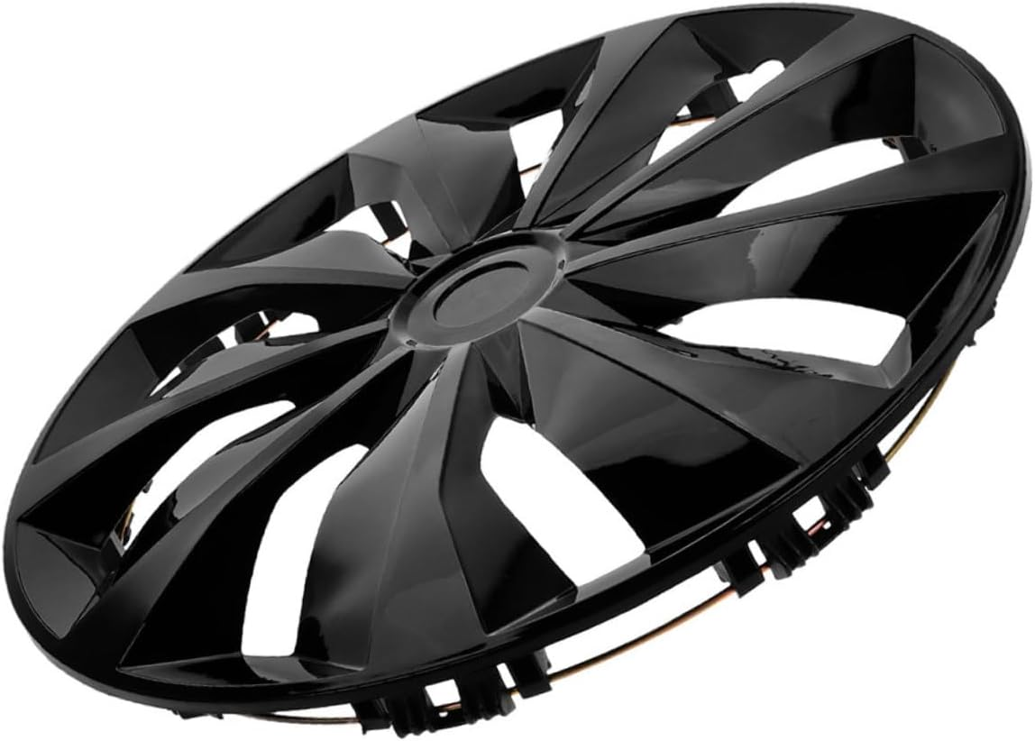 LALADEFIEE Car Hub Cap 14 Inch Black Automotive Wheel Rim Cover Universal Vehicle Hubcap Decorative Cover for Urban and Off-Road Use image number 4