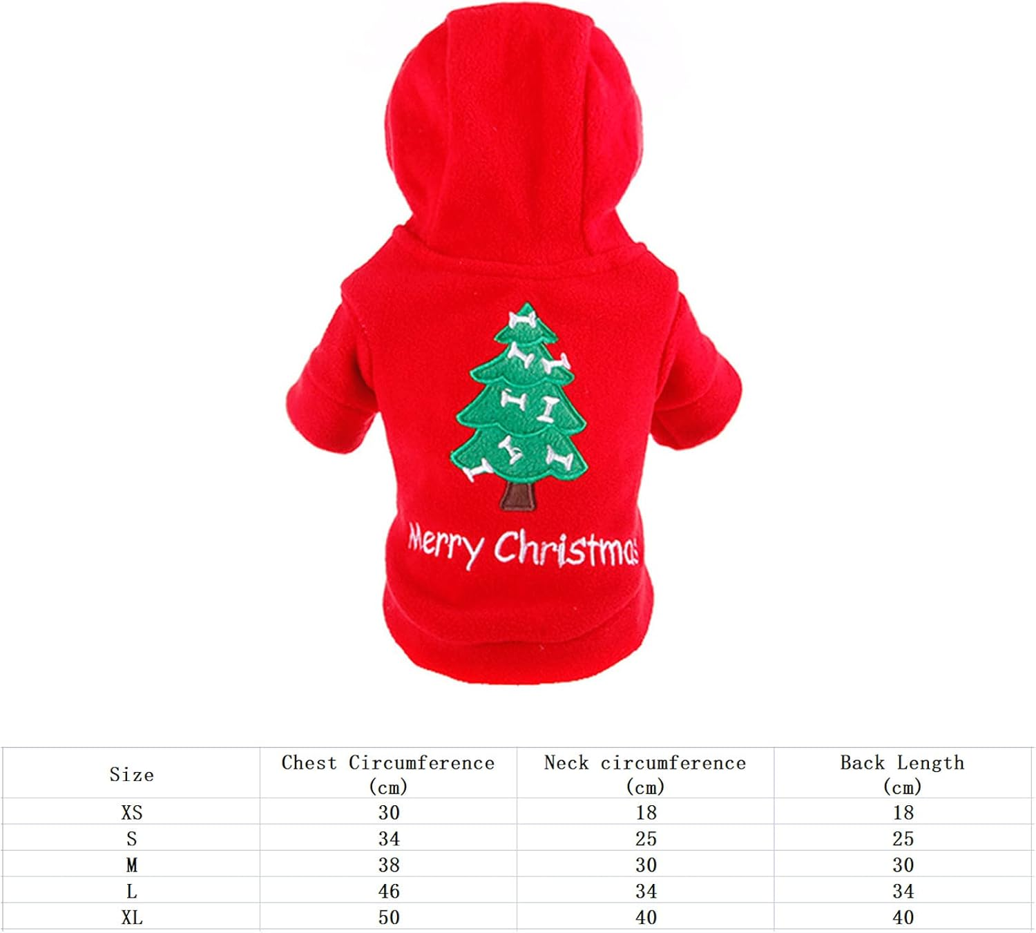 Dog Costume Pet Clothes Hoodie Red