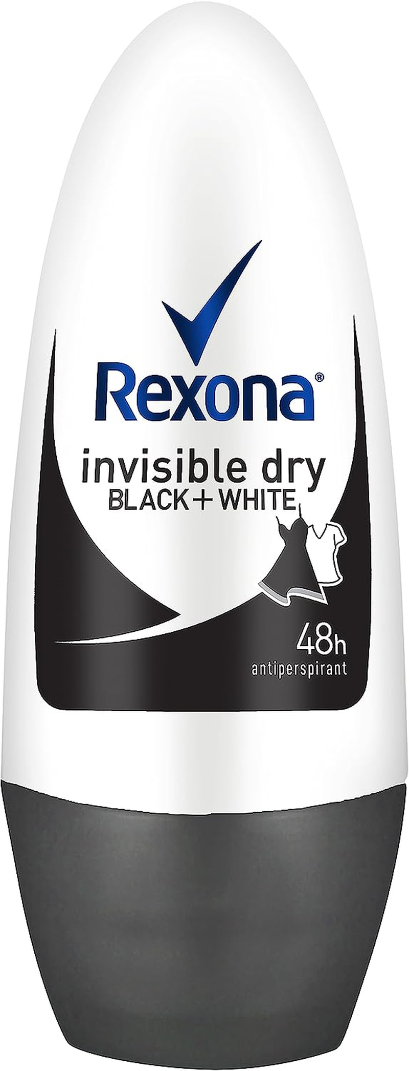 Rexona Women Antiperspirant Roll on Deodorant Invisible Dry, Black+White, 50Ml image number 3
