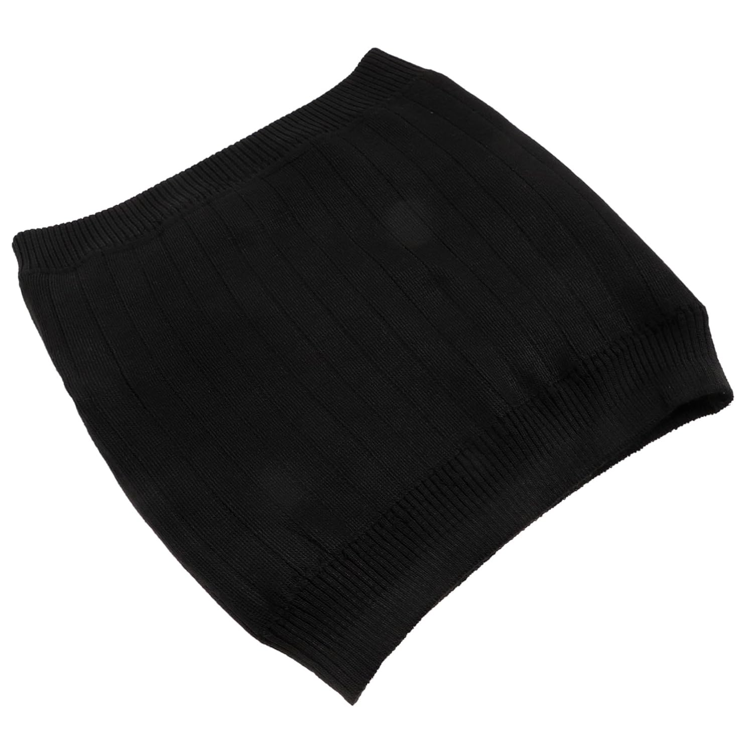 360&deg; Lambswool Waist Belt, Thickened Winter Waist Support Wear-Resistant Soft Fleece, Black Household Kidney Band for Cold Protection and Stomach Warming, Unisex Daily Use