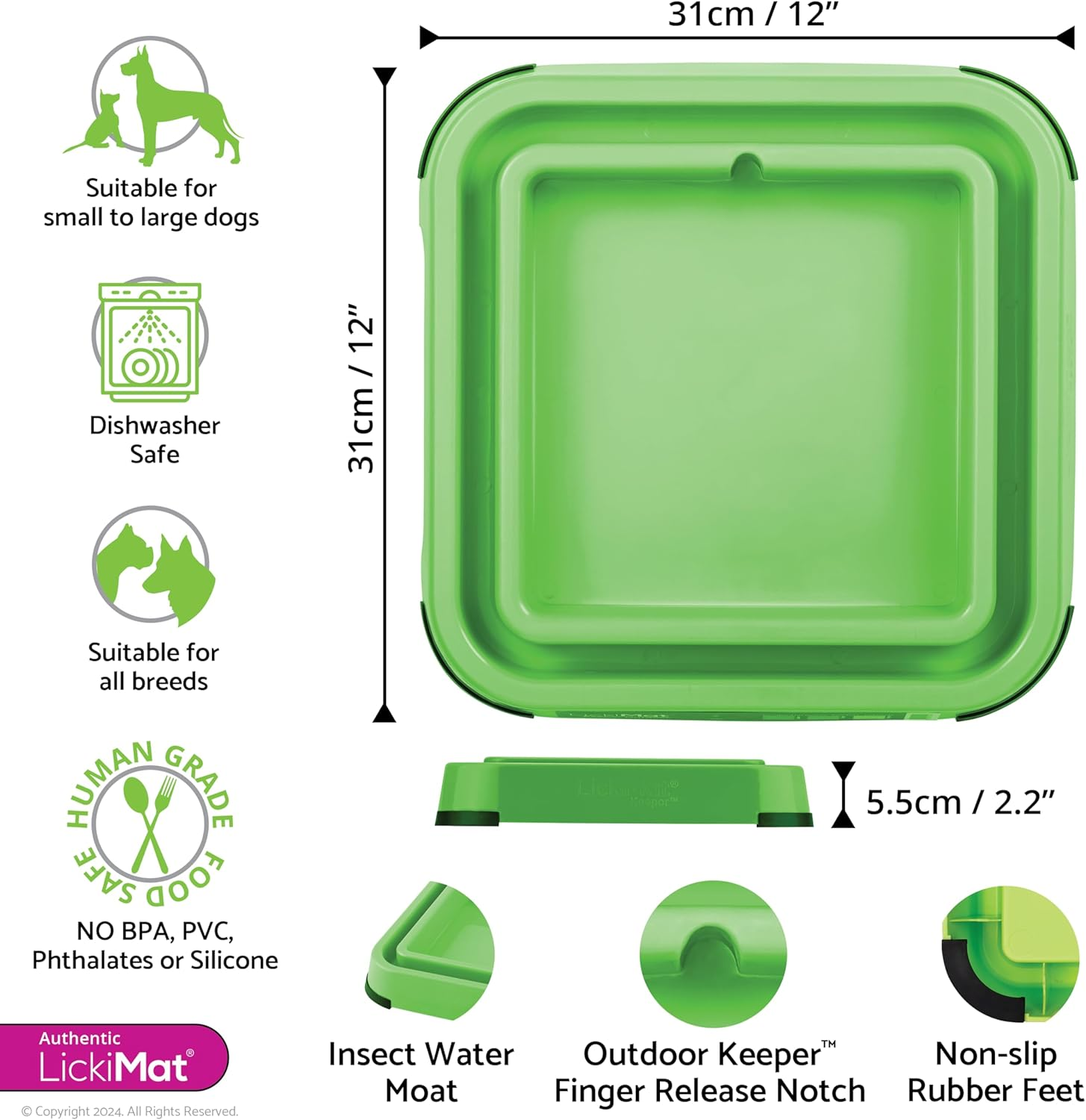Lickimat Outdoor Keeper - Elevate Your Lickimat Experience, Extend to Full Feeder for Cats and Dogs - Innovative Design for Enriched Mealtime Fun - Orange image number 2