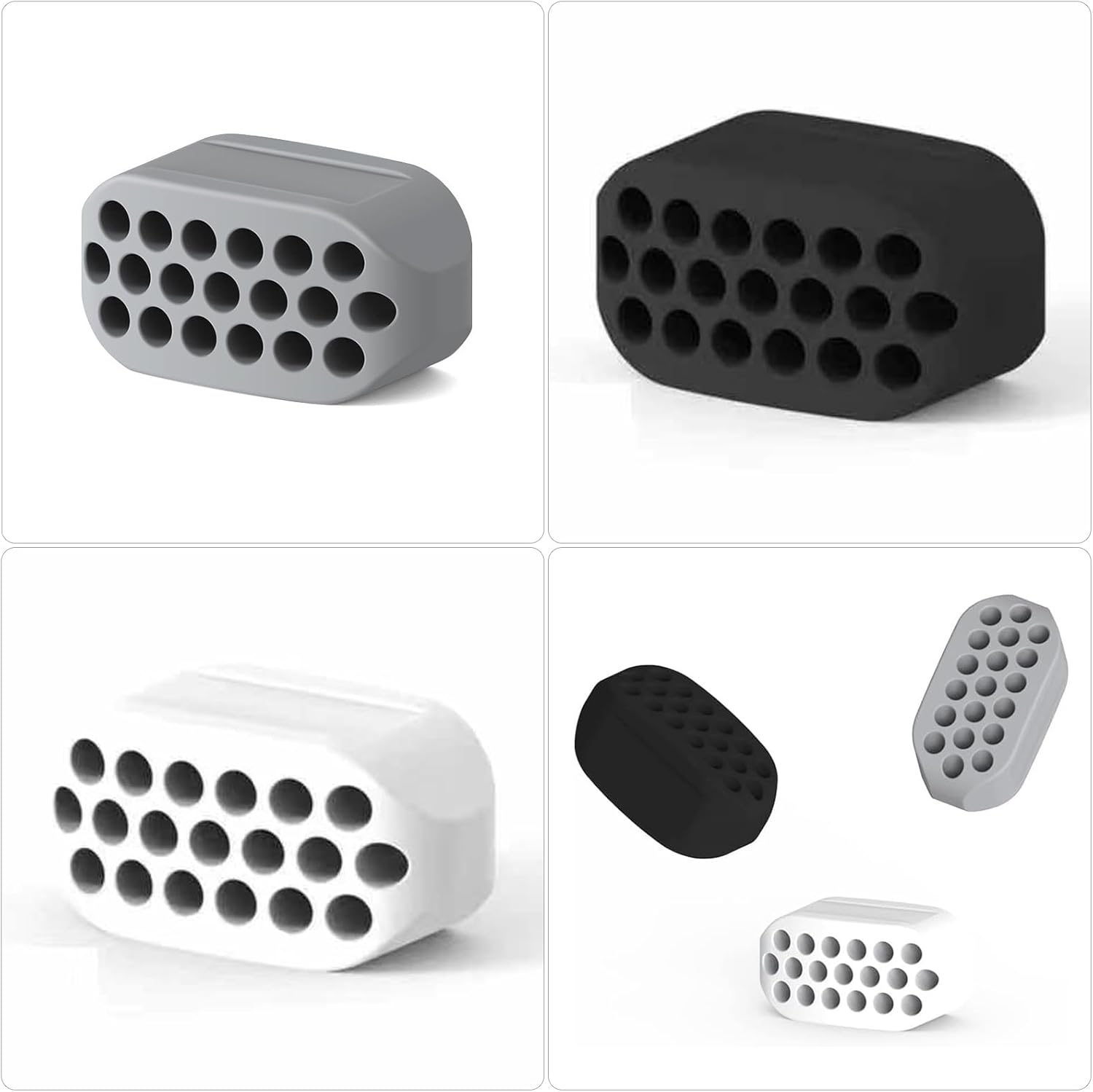 Jawline Trainer, Jaw Trainer, Jaw Trainer, Jaw Trainer, Jaw Exerciser, Face Trainer, Jaw Exerciser, Face Trainer, for Exercises, Face Muscles, Men and Women, Pack of 6 image number 1