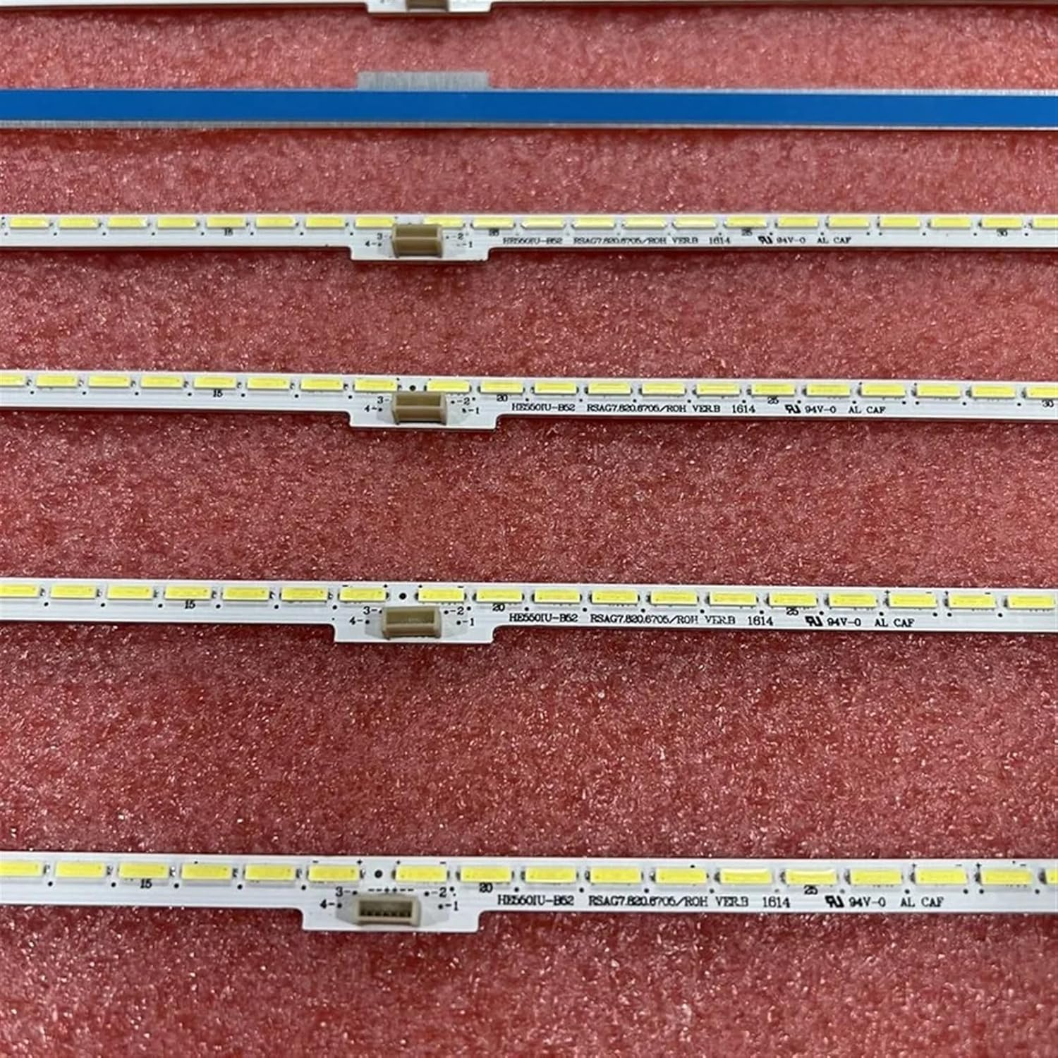 2Pcs/Set LED Backlight Strip for TV 55" 55H9D H55M7000 H55N6800UK H55N6800 RSAG7.820.6705 HE550IU-B52 B32 GT-1155680-A 5087 image number 2