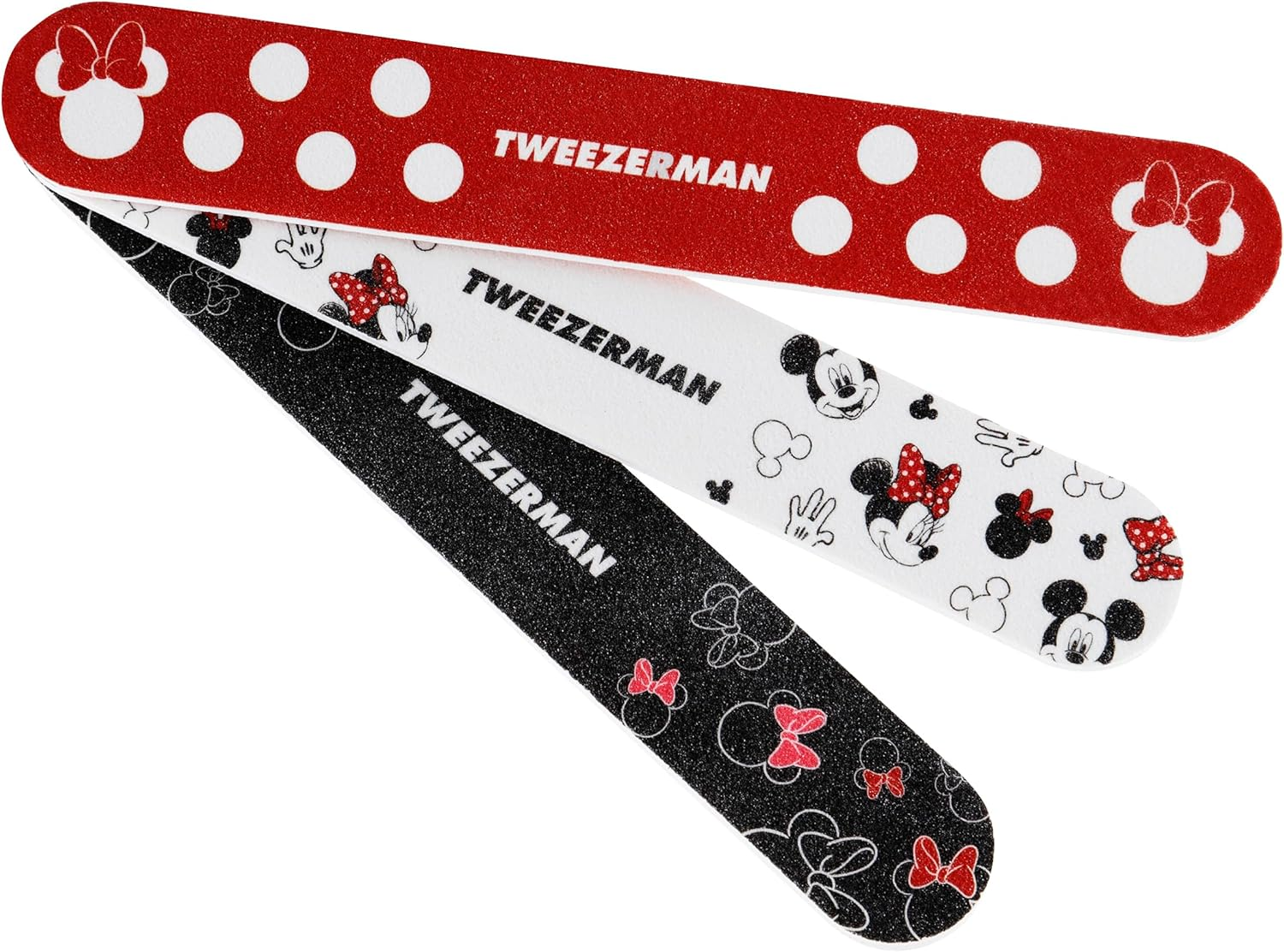 Tweezerman Disney'S Mickey Mouse & Minnie Mouse Ear-Esistible Nail Files (Pack of 3) image number 1