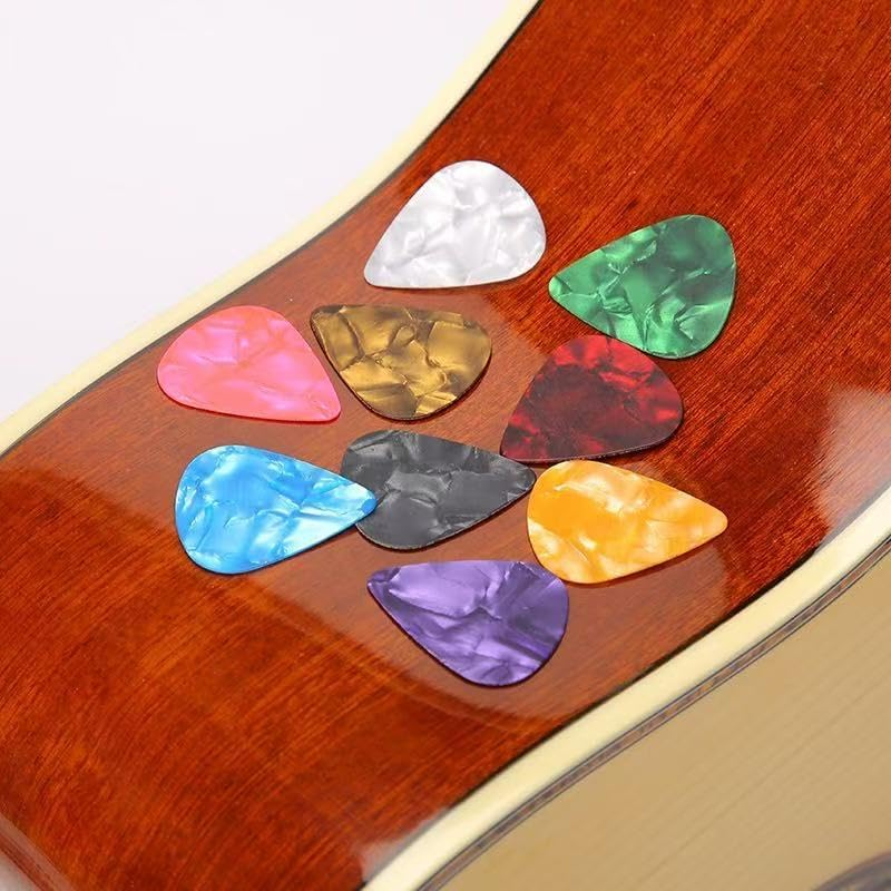 21 Packs Guitar Picks with Organizer Box Bass Picks Thin, Medium & Heavy 3 Different Thickness for Electric Acoustic Guitars Ukulele Bass, Guitar Gifts for Men Women Players image number 2