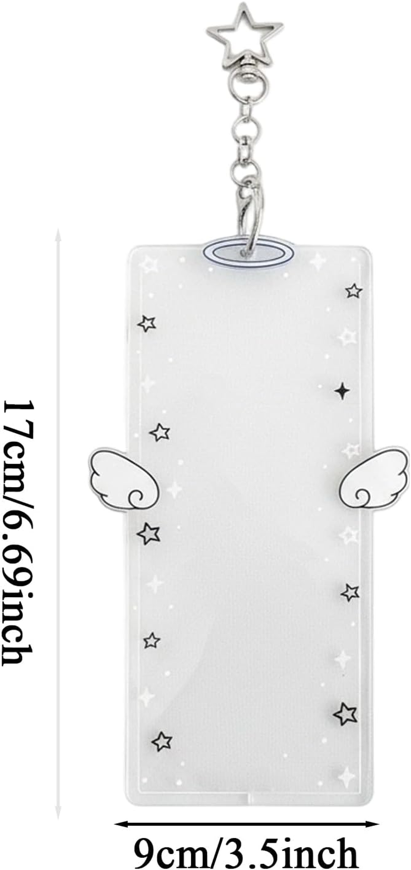 Picture Keychain - 17X9Cm Cute Acrylic Clip - Detachable Clear Keychain Photo Holder - for Women Men Kids Friends Valentines Day Birthday Holiday Party Favors Bag Purse image number 5