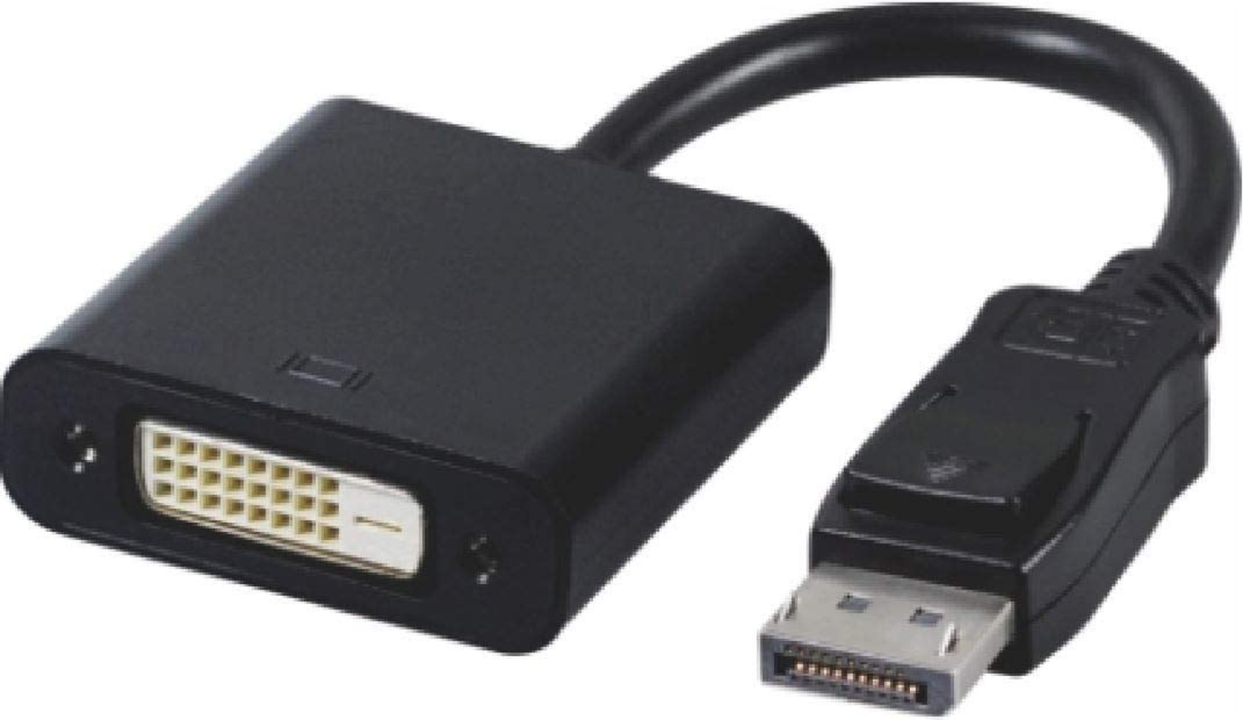 Astrotek 20 Pins DP to DVI Adapter Converter Male to Female Active Connector Displayport Cable, Black, 15 Cm
