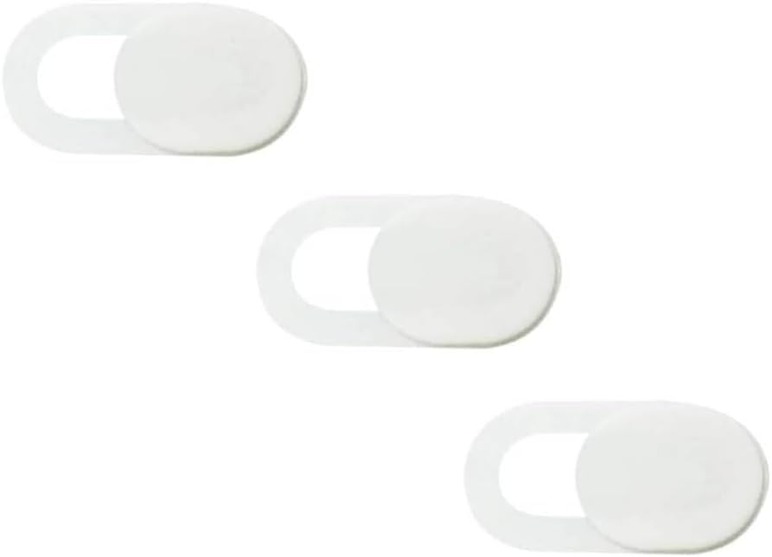 Poemtian 8Pcs Webcam Cover Camera Cover Protect Your Privacy Security,Protection from Dust and Dirt Slide Ultra Thin Mobile Phone Camera Blocker for Smartphone Laptop Desktop Computer PC Tablet (White) image number 4