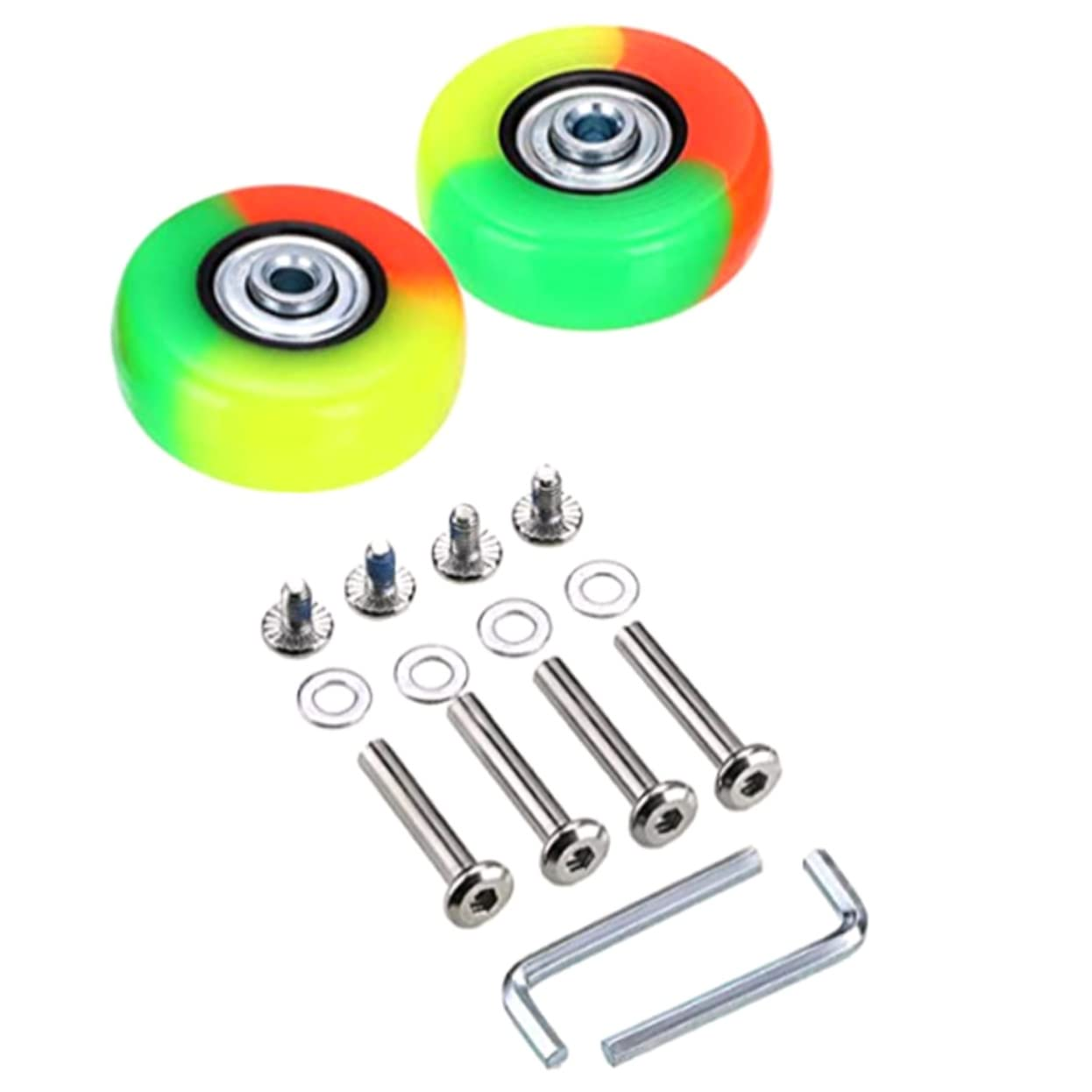 CORHAD 2Sets Luggage Suitcase Replacement Wheels Rubber Swivel Caster Wheels for Luggage Case image number 4