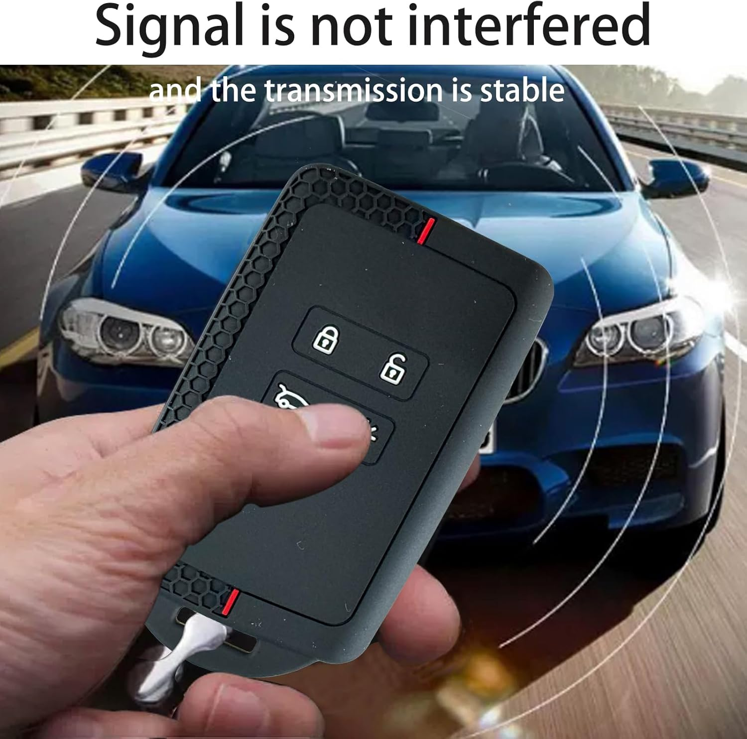 Renault Car Key Case Compatible with Renault Clio Megane Koleos Kadjar Kangoo Twingo Talisman Captur Espace Dacia Duster Protective Case for Renault Silicone TPU 4 Buttons image number 4