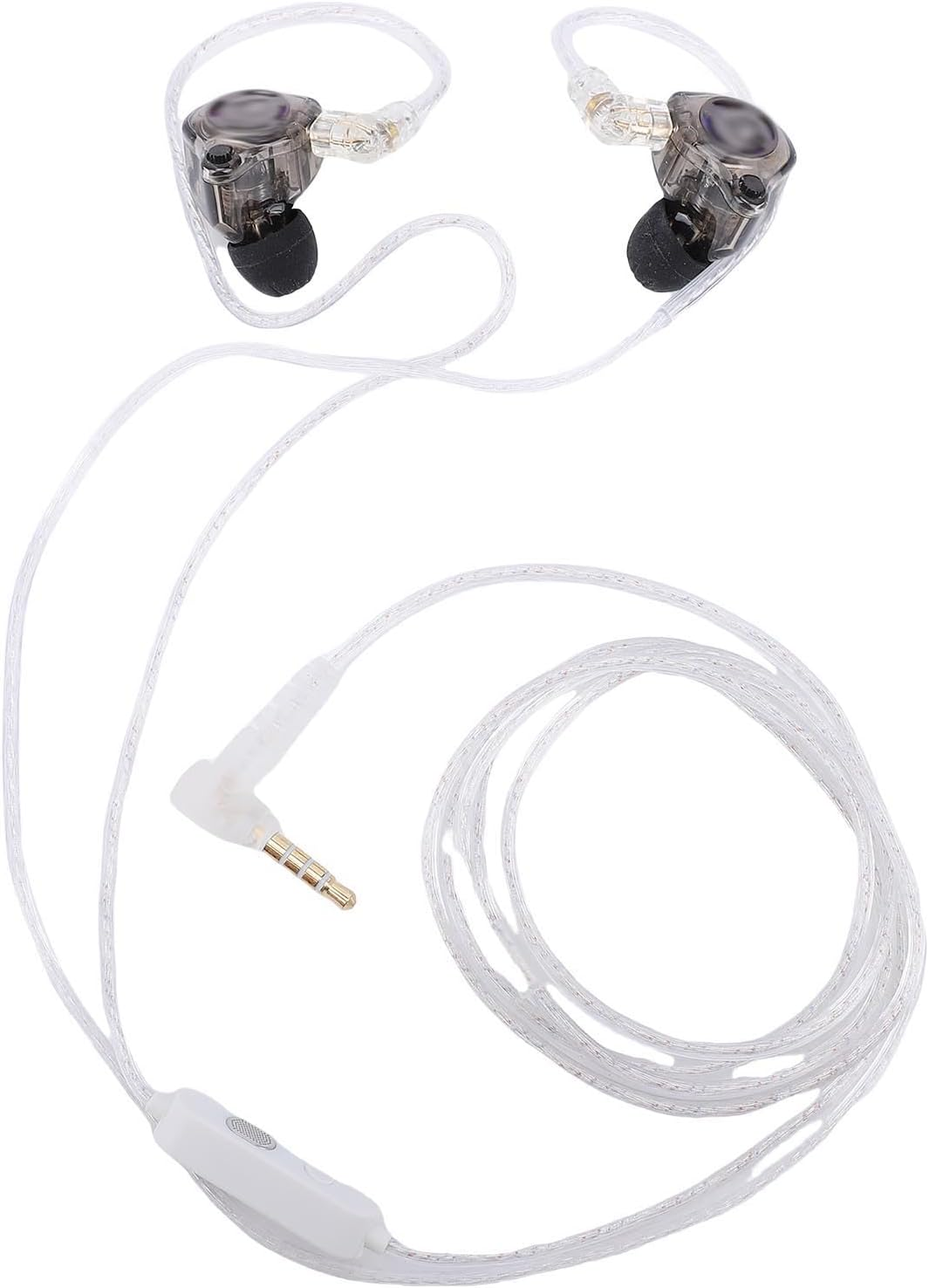 GOWENIC Wired Earphones with Mic, 1BA and 1DD Hybrid Driver Setup Combines a 10Mm Dynamic Driver, Detachable Cable, for Live Performances or on the Go Usage image number 1