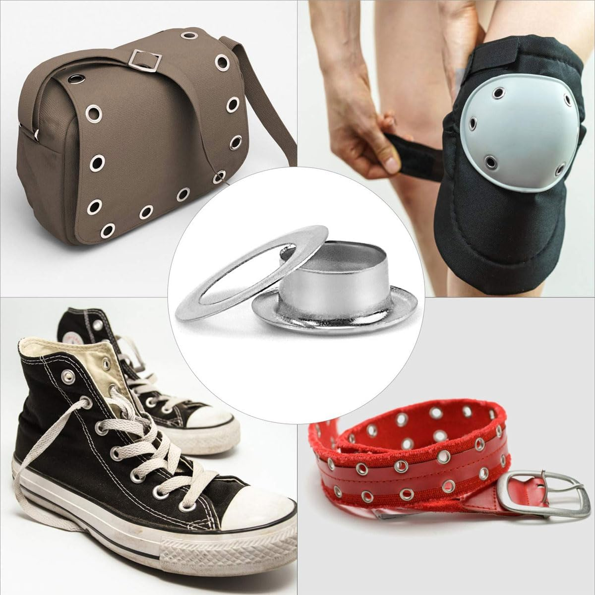 AIMALL Durable Copper Eyelet Tool Kit - Includes 200 Sets of 12Mm Grommets, Robust Installation Tools for Tents, Tarpaulins & More, Craft & Repair Essentials image number 6