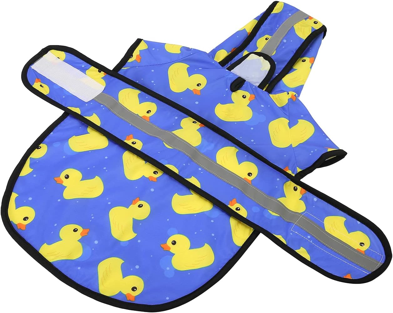 HDE Dog Raincoat Hooded Slicker Poncho Small to X-Large Dogs Puppies (Rubber Ducks, Medium) image number 5
