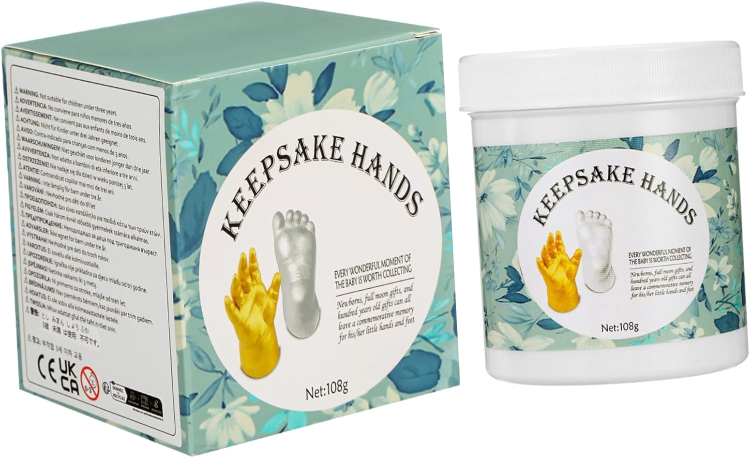 UPKOCH Hand Casting Kit Newborn Keepsake Hand Mold Powder for First Memories for Shower Craft Kits for Boys and Girls image number 3