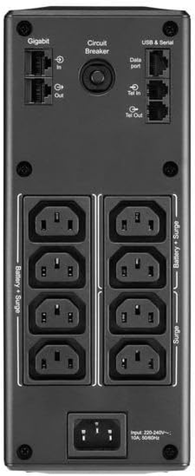 APC BR1600MI - 1600VA Back UPS Pro BR, 8 Outlets, AVR, LCD Interface image number 4