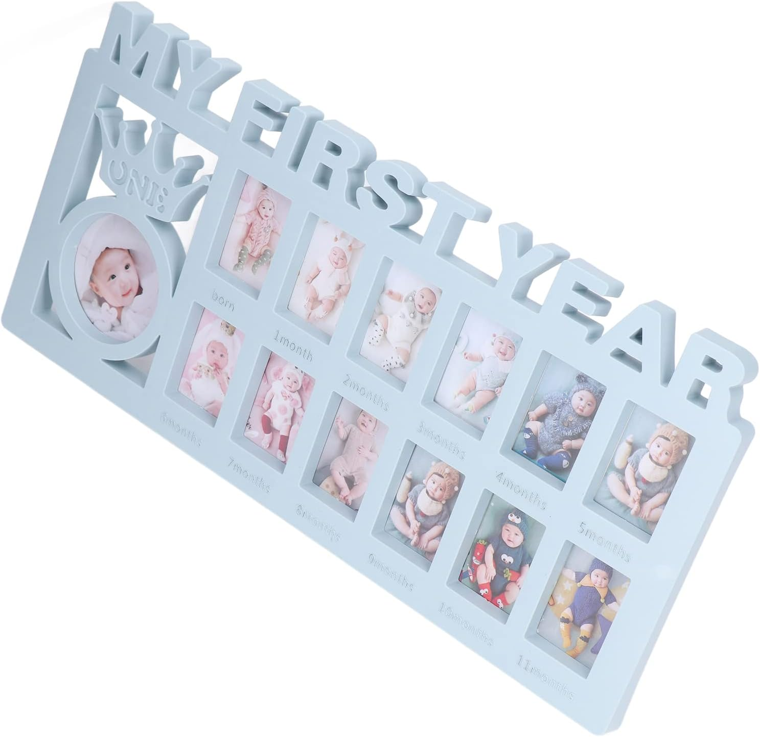 Baby Prints Photo Frame for Newborns - 12 Small Picture Frames for Recording Baby'S Growth - Strong and - Ideal Home Decoration and Giving - Plastic Material (#3)