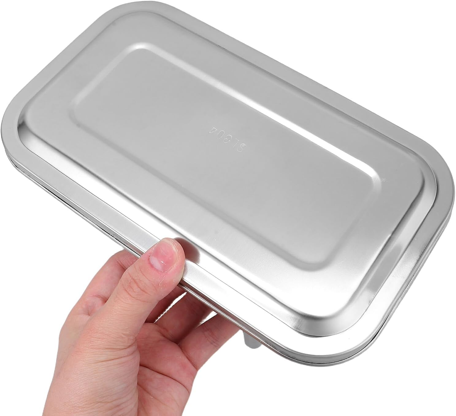 TEHAUX Nail Tool Sterilizer Box Stainless Steel Disinfection Tray for Nail Care Tool Sterilizer Lid Thick Disinfection Container Beauty Salon Equipment Soaking Case for Manicure Accessori image number 4