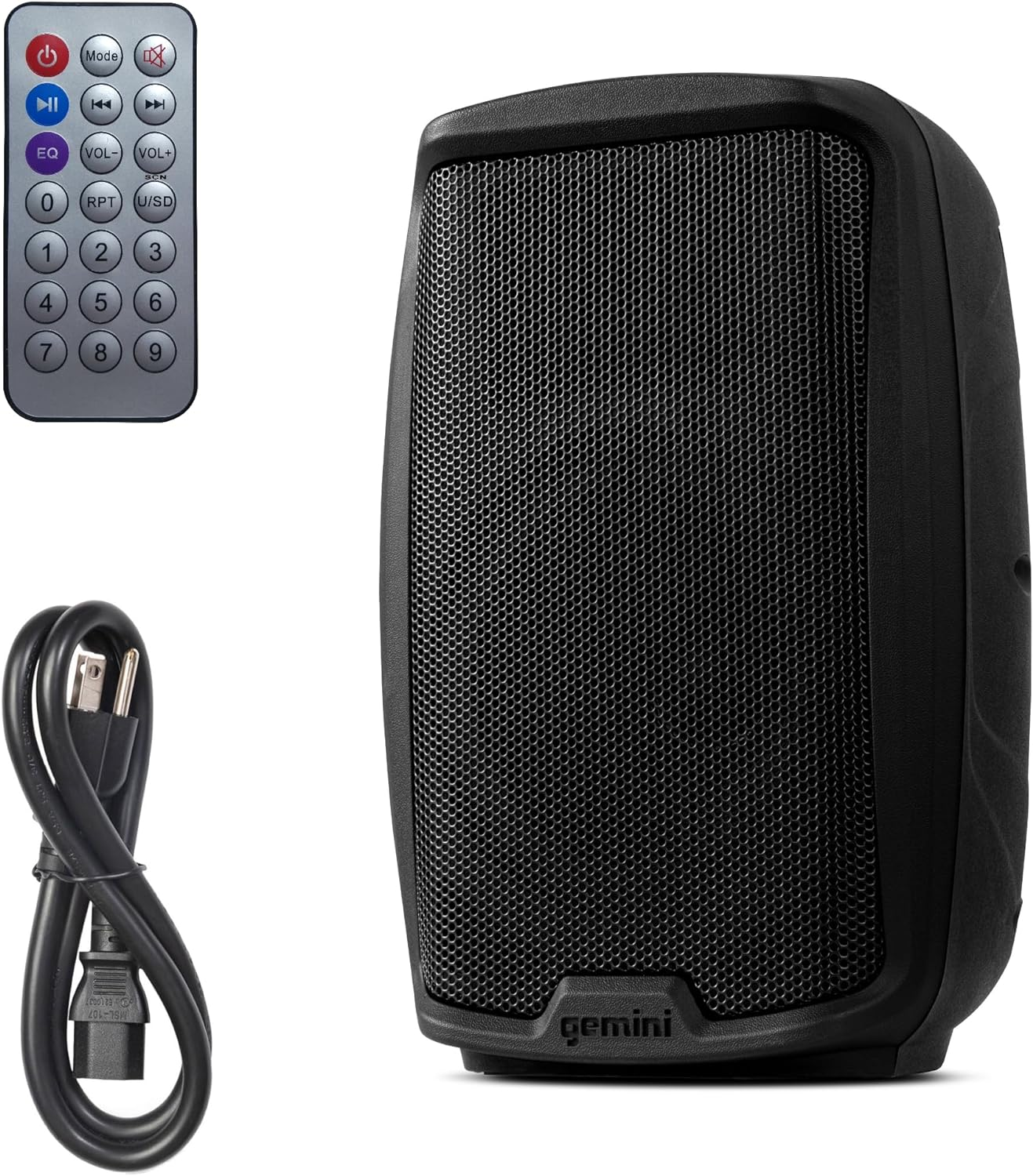 Gemini Sound As-2108Bt Active Bluetooth Pa System, 8" Inch Woofer 500W Watts Dj Speakers, Sd, USB, XLR Input/Output, 2 X 1/4" Inch Microphone/Rca and Aux Inputs W/Handles, TWS image number 5