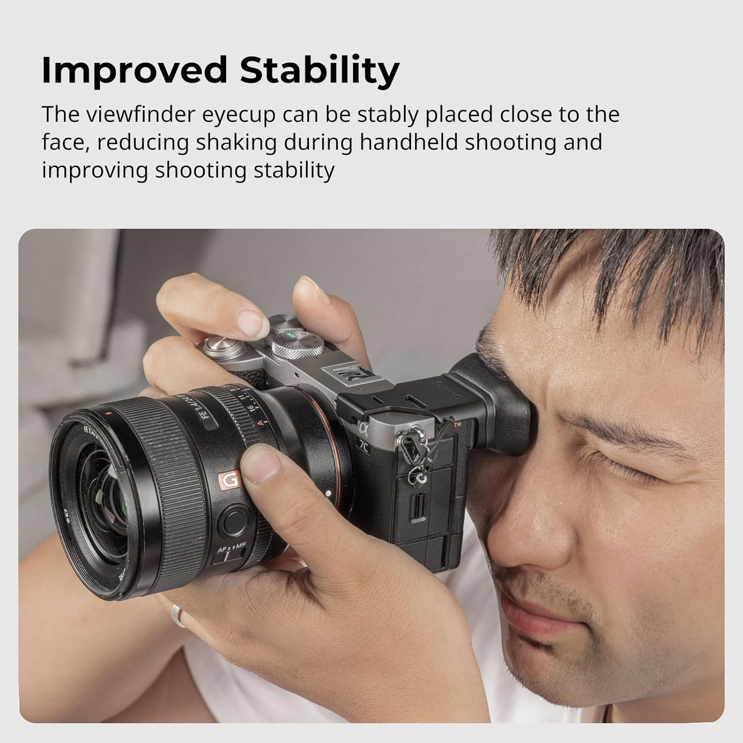 Smallrig A7CII A7CR Camera Viewfinder Eyecup, Viewfinder Eye Cup with Small Lanyard, Soft Silicone Material, Improving Shooting Stability, for Sony Alpha 7C Ii/Alpha 7CR - 4819 image number 2