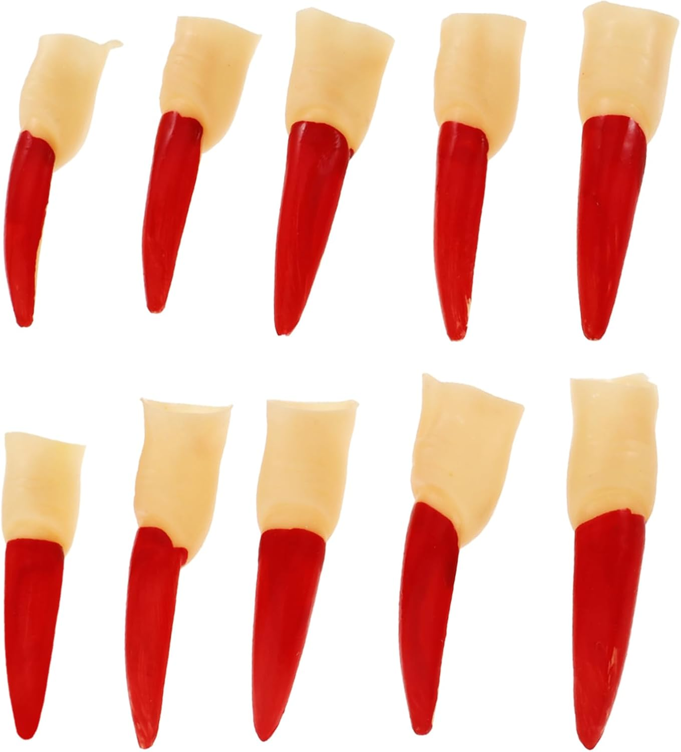 NULYLU 10Pcs Halloween Witch Fingers Decorative Fake Nails Scary Prop Accessories image number 1