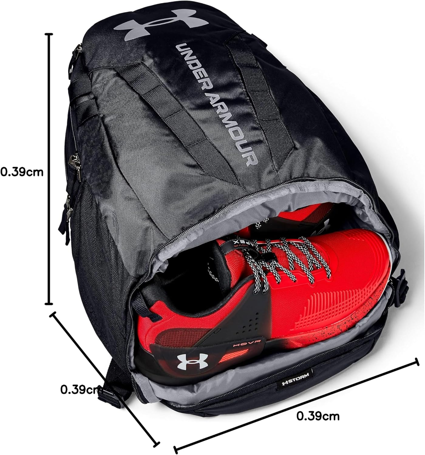 Under Armour Unisex Hustle Backpack Backpack image number 3