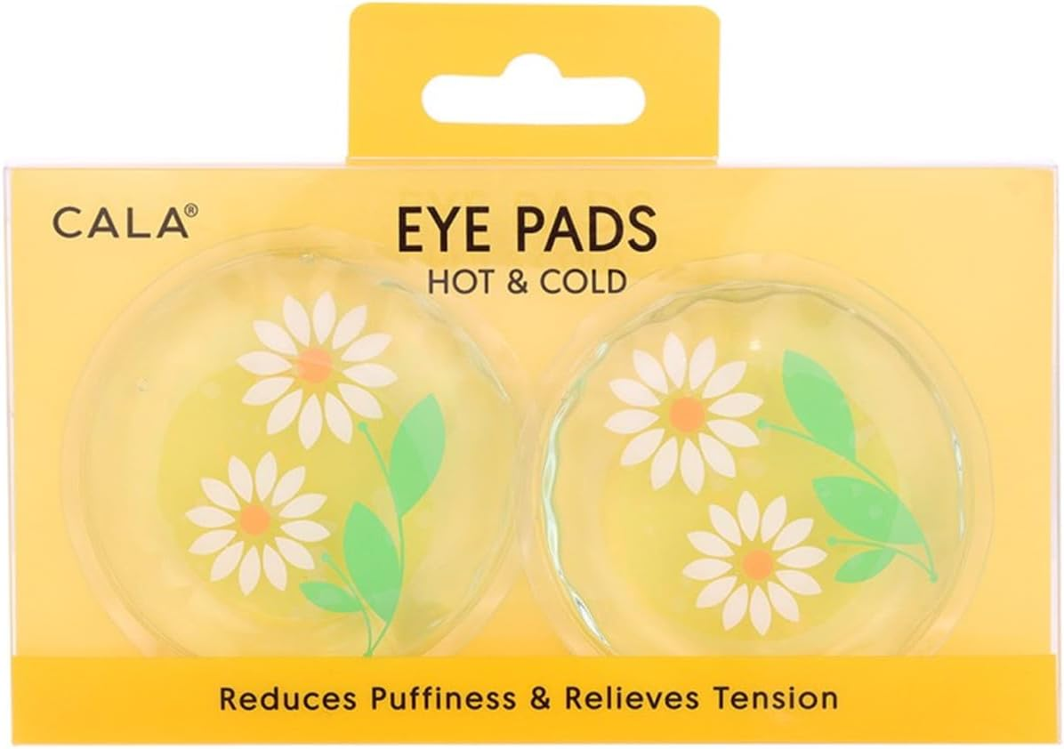 Cala Eye Pads Hot & Cold - Reduces Puffiness & Relieves Tension (Yellow Flower)