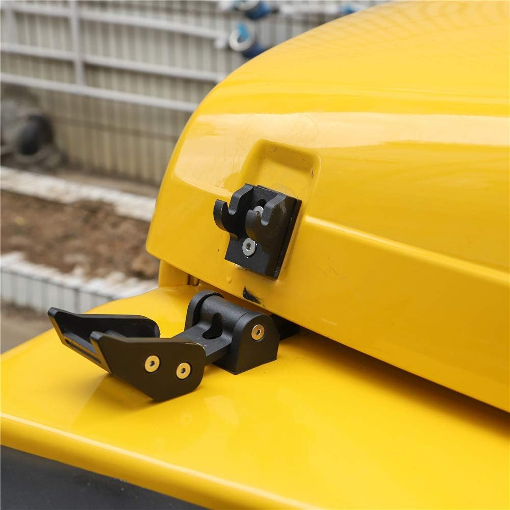 Jecar TJ Hood Latch Hood Lock Catch - Aluminum Hood Latches Catch Kit for Jeep Wrangler TJ Accessories 1997-2006 image number 1