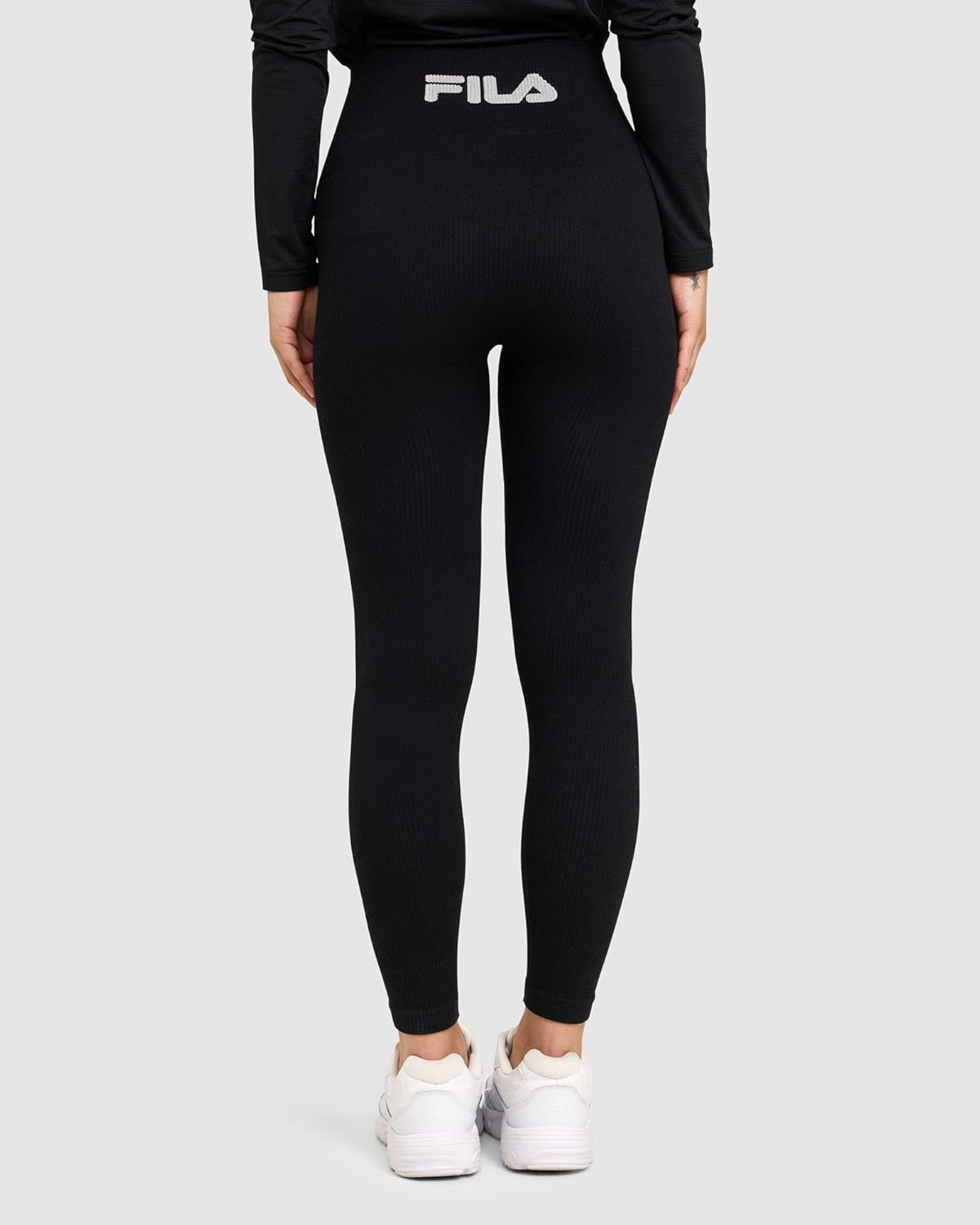 FILA Women'S Cathy Seamless Tight, Black, Xx-Small-X-Small image number 2