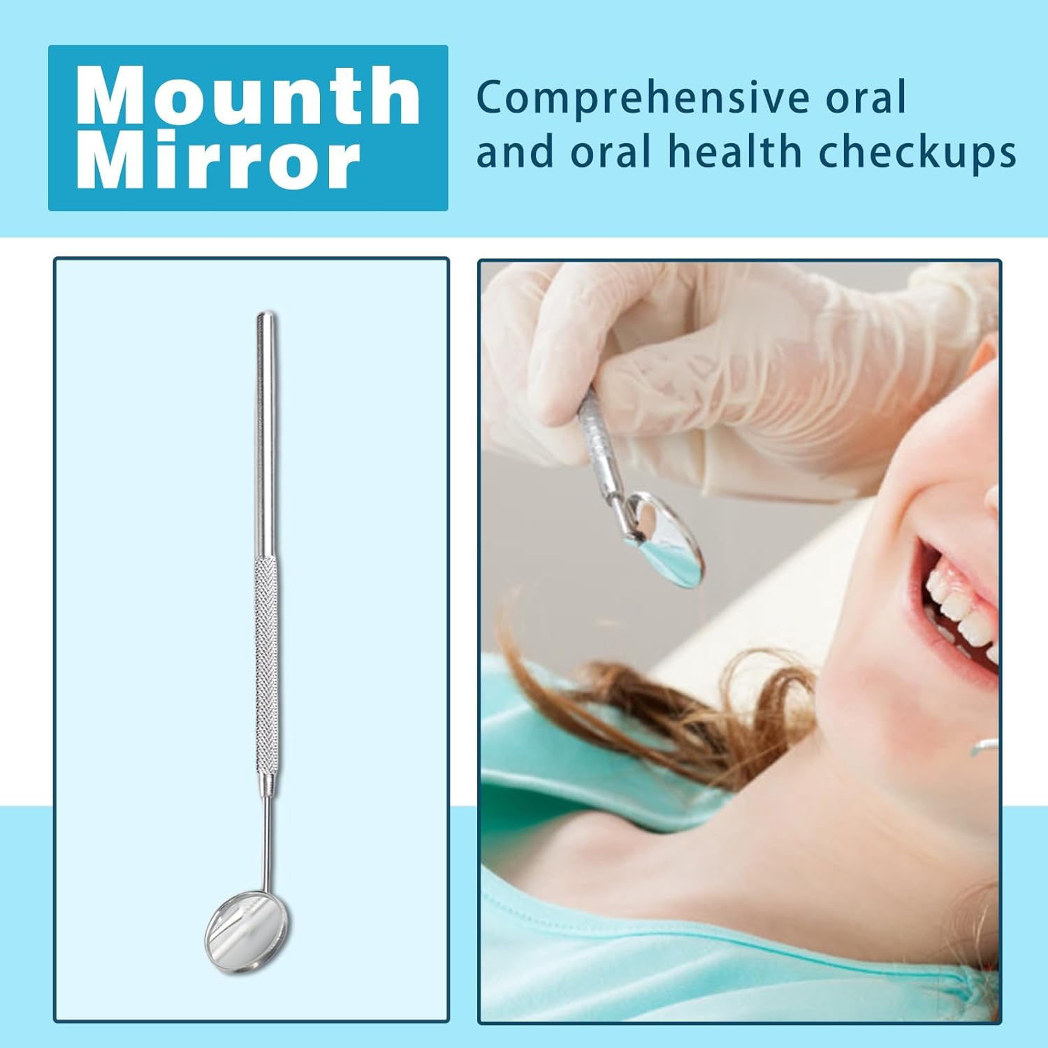 Kaoruo 6 Pack Dental Tools Kit &ndash; Professional Plaque Remover & Oral Care Set with Dental Mirror, Picks, Scaler & Tweezers &ndash; Dentist-Recommended Hygiene Tools for Teeth Cleaning image number 6