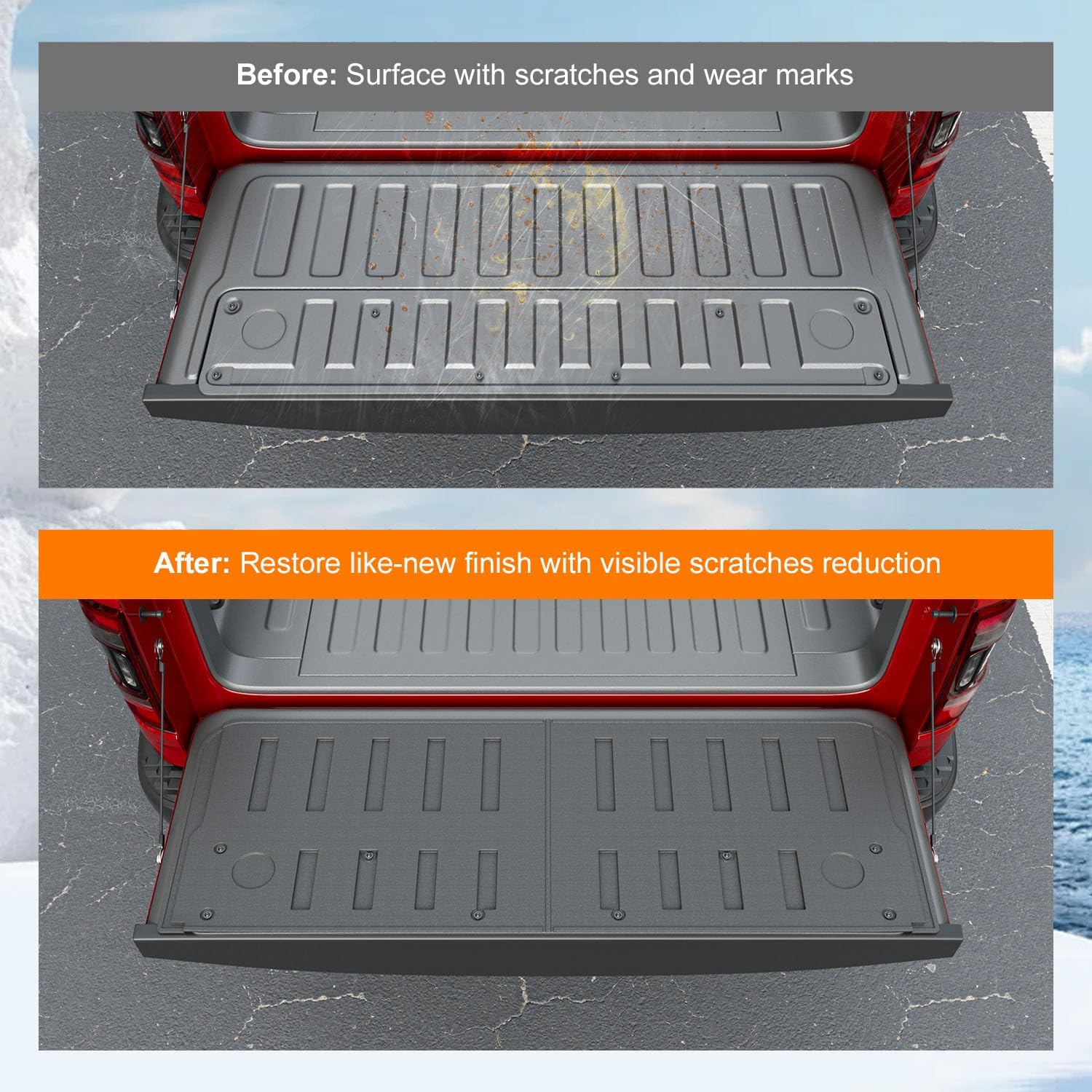 Powoq Tailgate Mat Compatible with 2019-2024 Dodge Ram 1500 Tailgate Protector Tailgate Liner TPE Replacement for 2019-2024 Dodge Ram 1500 Accessories(Tailgate Mat) - Tailgate Mat image number 6