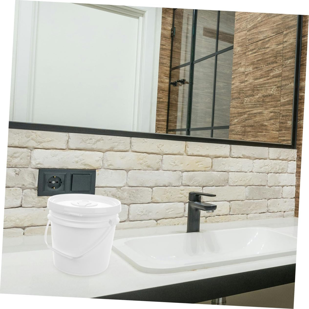 Wipes Dispenser Bucket Portable Refillable Wipes Container Handle for Car Home Use image number 5