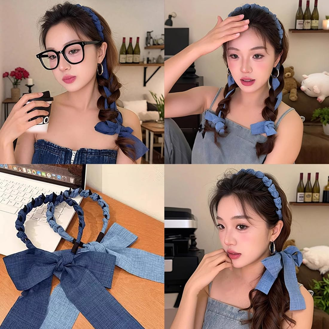 WERIGONI 2-Piece Set Women'S Headbands Teeth Combs Women'S Versatile Headband Tooth Comb Headbands Band image number 3