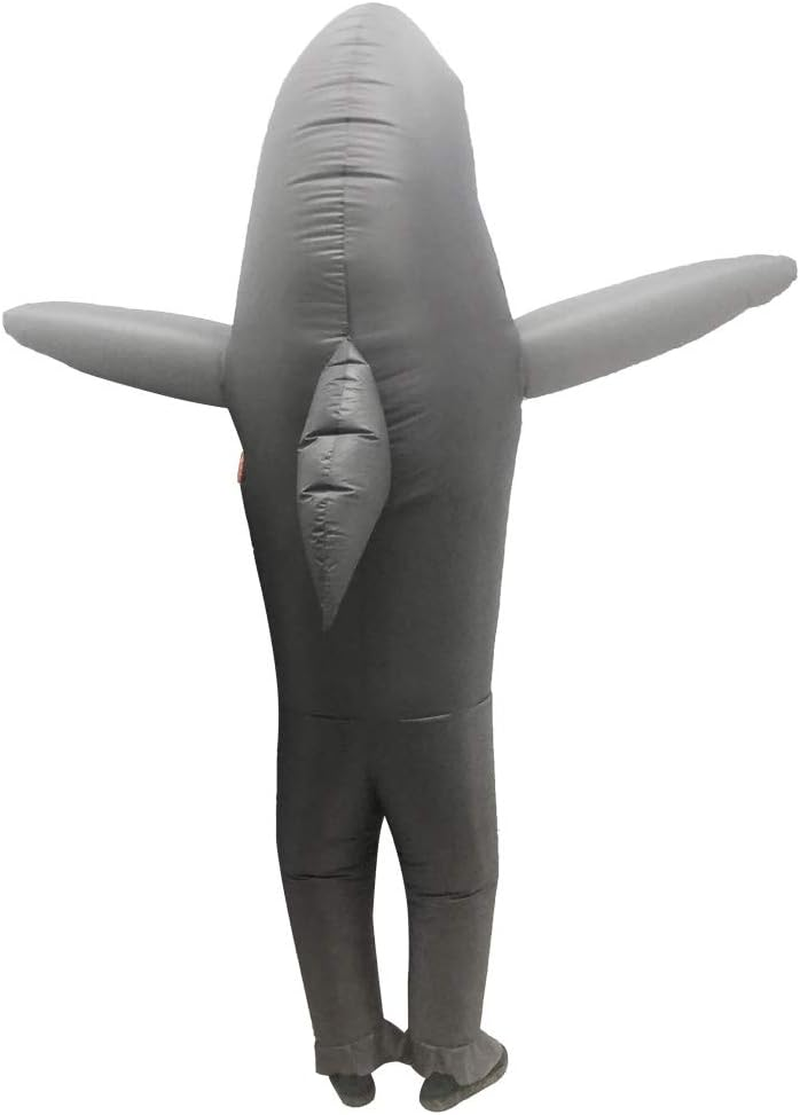Inflatable Shark Costume Blow up Fancy Dress Cosplay Party Adults image number 3