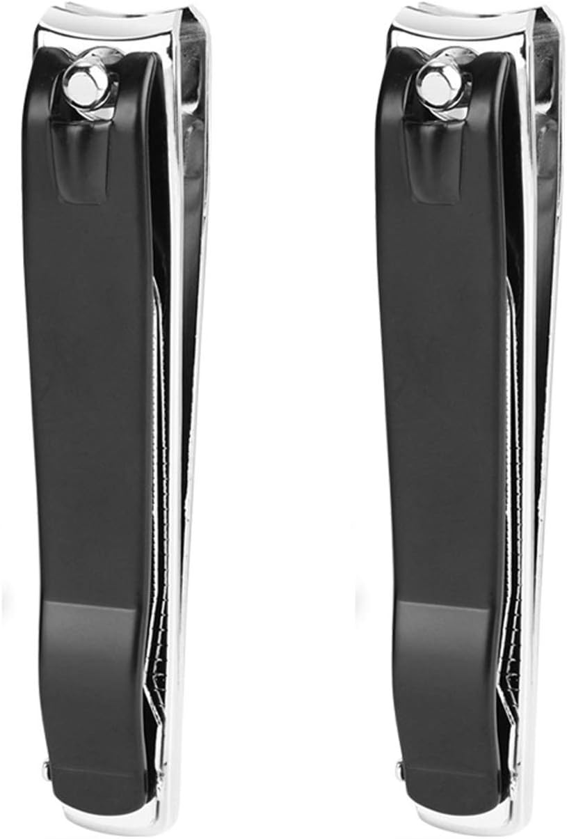 ICEYLI Large Nail Clippers Set,2 Pcs Premium Stainless Steel Fingernail & Toenail Clippers Curved Blade with Sharp and Sturdy Blade image number 2