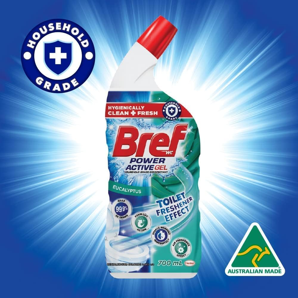 Bref Power Active Gel Eucalyptus Toilet Cleaner 700Ml image number 5