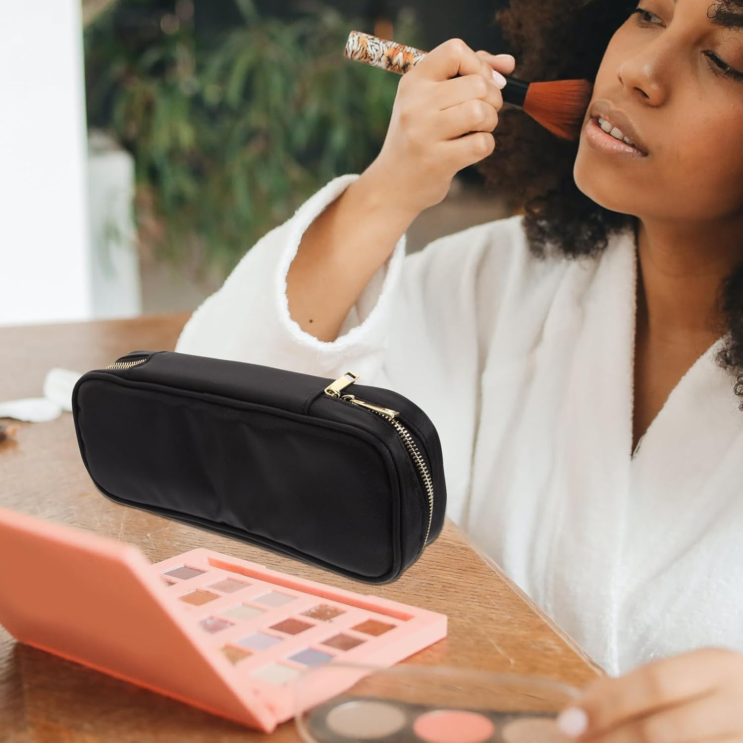 PACKOVE Makeup Brush Pouch Makeup Brush Holder Travel Makeup Brush Case Cosmetic Brush Bag for Women Girls image number 5