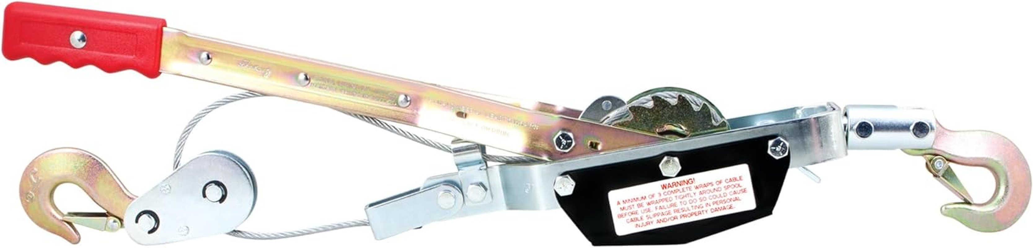 Performance Tool W4000DB Power Puller - 2 Ton Capacity Winch, 12' Aircraft Cable & Automatic Notch for Time Releases