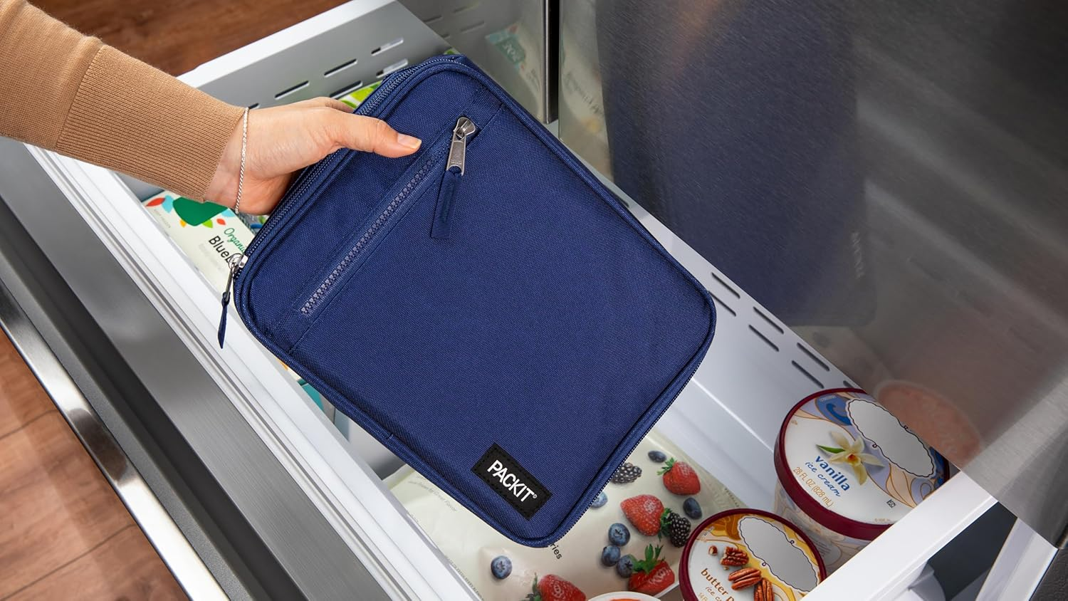 Packit Freezable Classic Lunch Box, True Blue