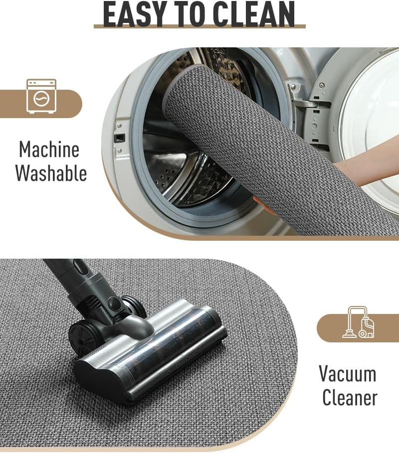 PADOOR Non Slip Stair-Treads Matching-Mat for Wooden Steps, Square Rubber Backing Non Slip Stair Landing Mat 31X31 Inch image number 2