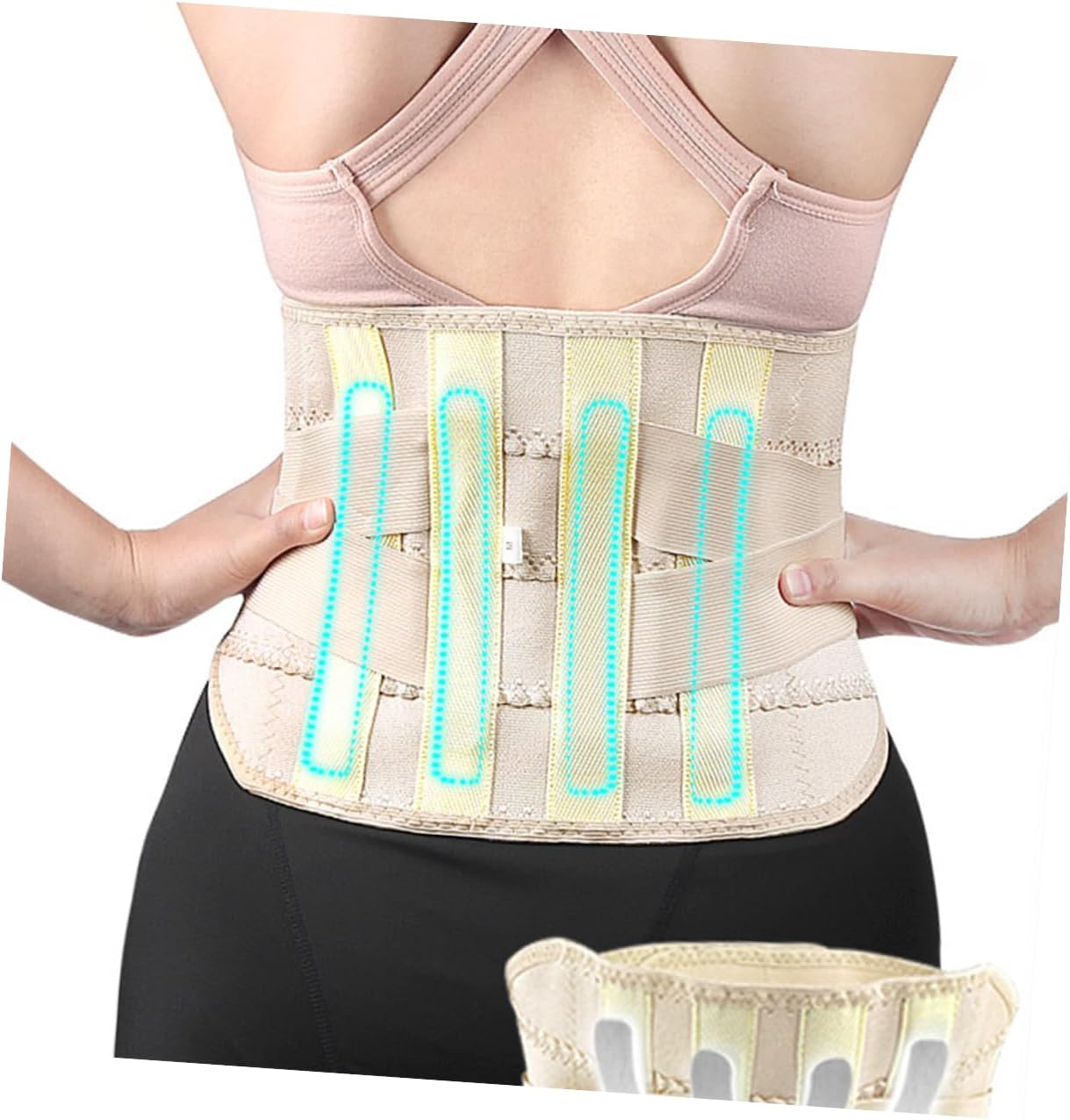 Postpartum Abdominal Girdle Belt Lightweight Breathable Cotton Waist Shaping Band for Women Yoga Running Cycling Corset Pink image number 1