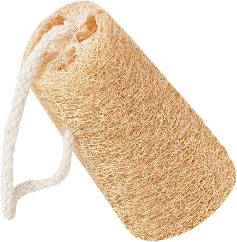 Natural Organic Loofah Sponge for Cookware, Kitchen, Bathtub and Body, Handmade Luffa Fiber, Biodegradable, Compostable & No Smell (Natural Beige, Cylinder) image number 2