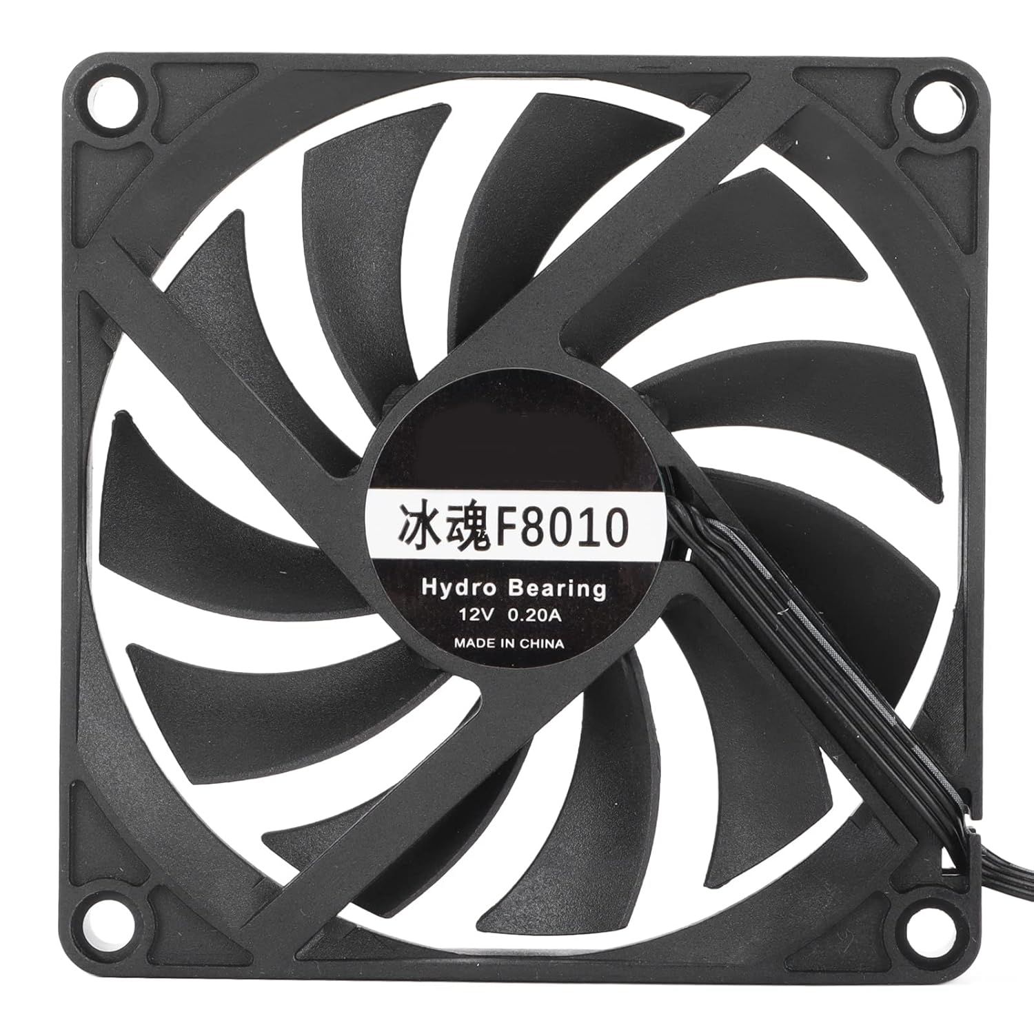 Diyeeni Computer Case Cooling Fan, 12V 4Pin PWM Silent Chassis Fan, 80Mm Silent Fans for Computer Cases, 2500 RPM Hydraulic Bearing, Long Life up to 40,000 Hours image number 4