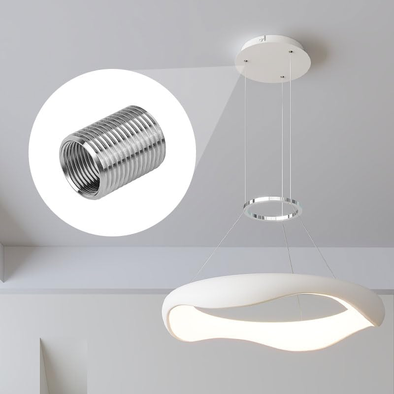 10 Pcs M12 to M10 Thread Reducer Nuts Conversion Sleeve - High Strength Steel Threaded Inserts for Pipe Fittings, Z Axis Hand Screw Nut Coupler (Industrial & DIY Use) image number 1